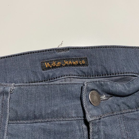 Nudie Jeans Thin Finn Organic Lighter Suede gray mens size 32x33 - Picture 3 of 9